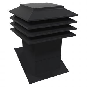 Ventilateur de toiture pour toit en pente Noir