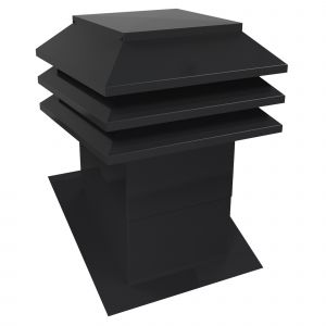 Ventilateur statique pour toit en pente Noir
