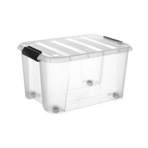 Contenant en plastique avec attaches clips