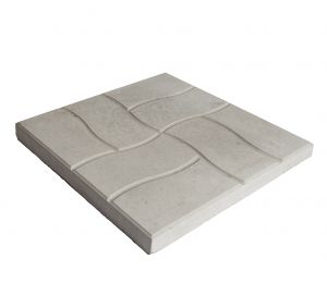 Dalle à patio imitation pavé gris