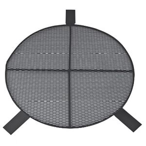 Pare-étincelles/Grille à charbon pour foyer bbq rond
