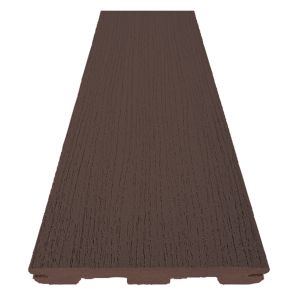 Planche de composite PRIME couleur Dark Teak 5 1/2 po x 16 pi Rainuré.