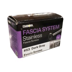 Vis à fascia en acier inoxydable no.53 Dark Gray