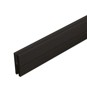 Moulure en H noire en PVC pour panneau de treillis
