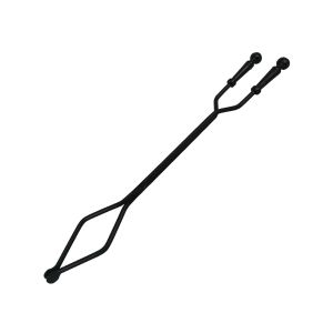 Pince noire pour bûches de foyer Alpha