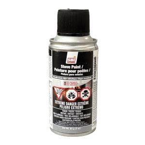 Peinture noire métallique pour poêle