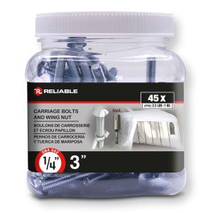 Boulons de carrosserie 1/4 po Abrikit
