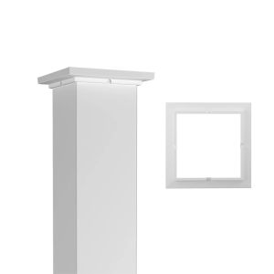 Colonne carrée blanche en aluminium