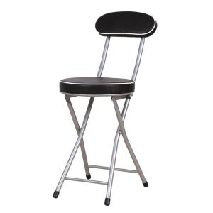 Chaise pliante de forme ronde coussinée