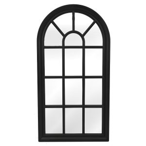 Miroir de style fenêtre à carreaux noirs