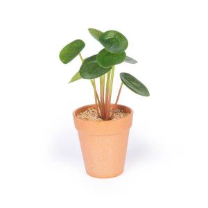 Plante artificielle Pilea avec pot en terracotta