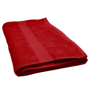 Serviette de bain rouge 25 po x 50 po 