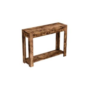 Table console en bois brun