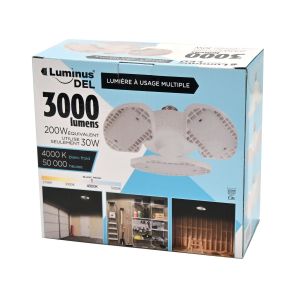 Lampe de garage DEL multi-direction
