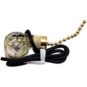 Interrupteur en laiton pour luminaire de ventilateur de plafond