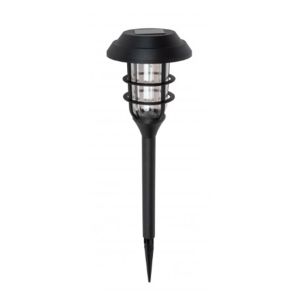 Lampe solaire ondulée noire