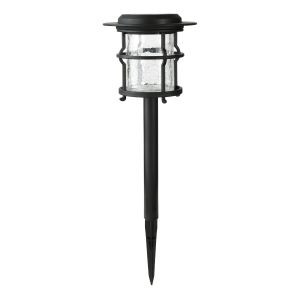 Lampe solaire de jardin d'aspect craquelée