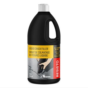 Bouche fissure liquide noir pour asphalte (bouche jusqu'à 1/4 po)