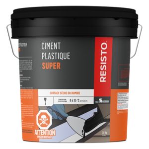 Ciment plastique super pour surface sèche ou humide RESISTO