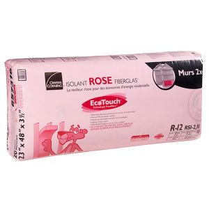 Laine isolante rose R12 