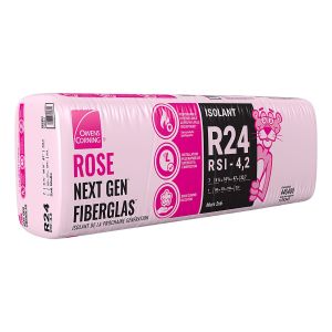 Laine isolante Rose Fiberglas® R24
