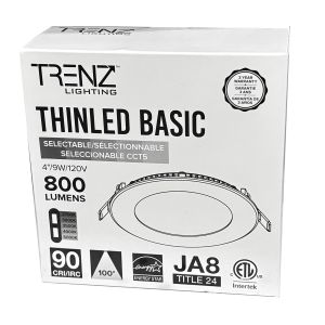 Luminaire encastré blanc DEL pour l'intérieur ou l'extérieur 4 po