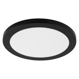 Plafonnier DEL noir à intensité variable