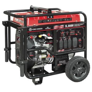 Génératrice à essence 15 000 W sur roues avec démarrage électrique