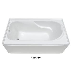 Bain en acrylique blanc GRADE B modèles assortis