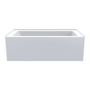 Baignoire cubique à jupe ELARA AFR blanche