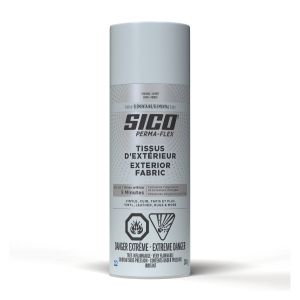 Peinture et apprêt pour tissus extérieur Perma-Flex Couleur Élémentaire 340 g Fini satiné.