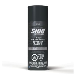 Peinture et apprêt pour tissus extérieur Perma-Flex Couleur Noir 340 g Fini satiné.