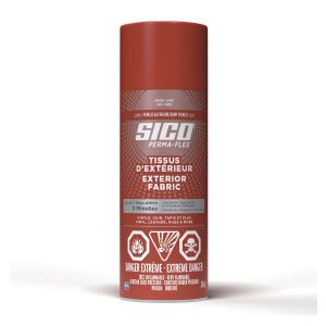 Peinture et apprêt pour tissus extérieur Perma-Flex Couleur Punch au rhum 340 g Fini satiné.