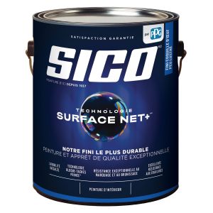 Peinture au latex avec apprêt Surface Net Base 3 Sico Format 3.66 L Fini coquille d'œuf Intérieure.
