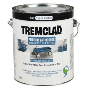 Peinture antirouille Tremclad Fini super lustré Noir