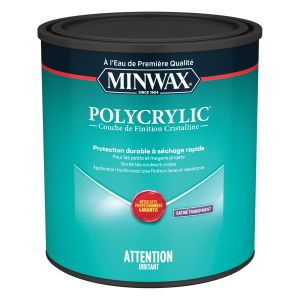 Vernis ou couche de finition cristalline Polycrylic