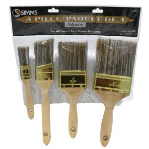 Pinceaux en polyester avec manche de bois