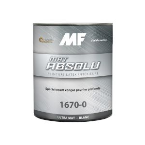 Peinture MF au latex mat absolu blanc Base moyenne