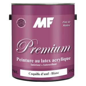 Peinture intérieure au latex coquille d'œuf blanc Premium