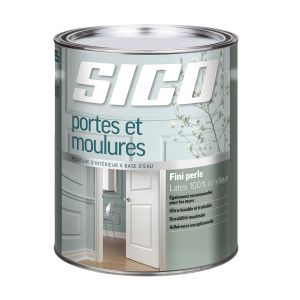 Peinture pour portes et moulures Fini perle Blanc pur