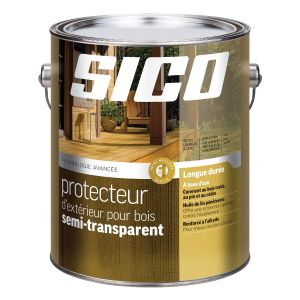 Protecteur d'extérieur SICO semi-transparent pour bois