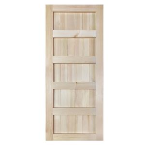 Porte 5 panneaux en pin SHAKER