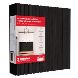 Tuile de MDF rainuré avec feutre acoustique
