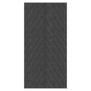 Panneau acoustique en feutre avec motif chevrons