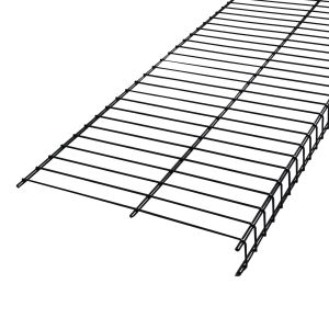 Tablette grillagée à tringle à glissement continu