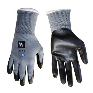 Gants en nitrile avec coque en nylon