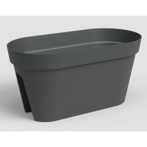 Balconnière en plastique CAPRI anthracite