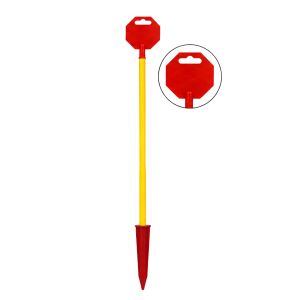 Balise en fibre de verre 1/2 po x 72 po Ruban rouge réfléchissant.