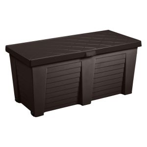 Bac de rangement pour l'extérieur brun terre Gracious Living.