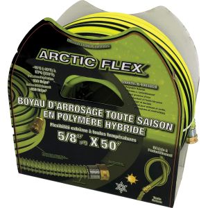Boyau d'arrosage hybride 50 pi x 5/8 po Arctic Flex.
